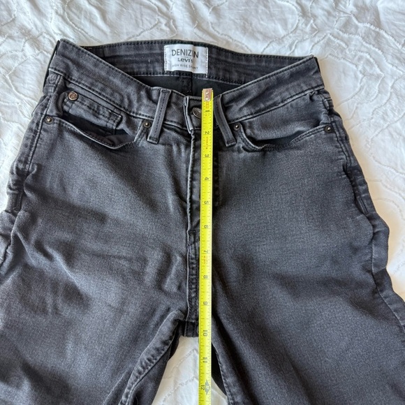 Levi's Denizen High Rise Skinny Black Charcoal Wash Skinny High RiseJeans - Picture 5 of 12